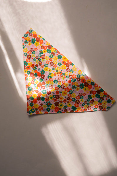 Wildflowers Organic Cotton Dog Bandana