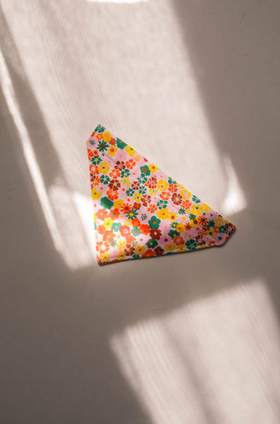 Wildflowers Organic Cotton Dog Bandana