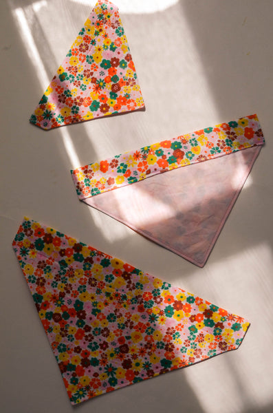 Wildflowers Organic Cotton Dog Bandana