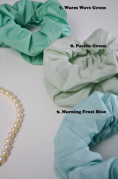 Bright Tropical Cotton Scrunchies