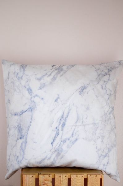 Marble Cotton Twill Cushion Cover