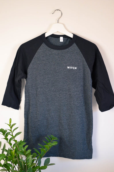 Witch Screen Print Raglan Tee