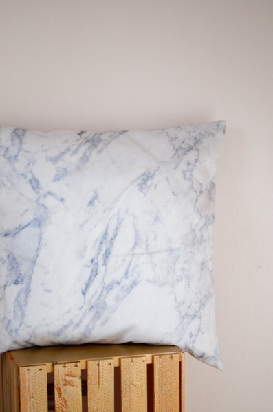 Marble Cotton Twill Cushion Cover