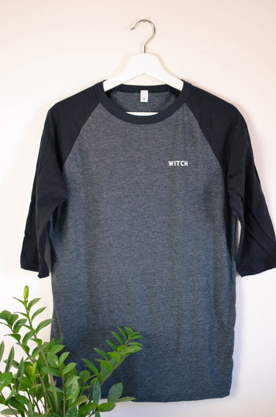 Witch Screen Print Raglan Tee