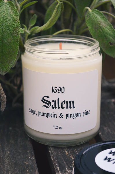 Salem Wood Wick Scented Soy Candle 7.2 oz