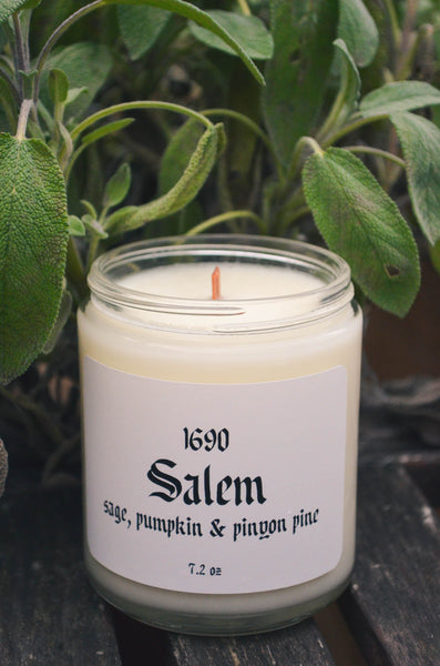 Salem Wood Wick Scented Soy Candle 7.2 oz