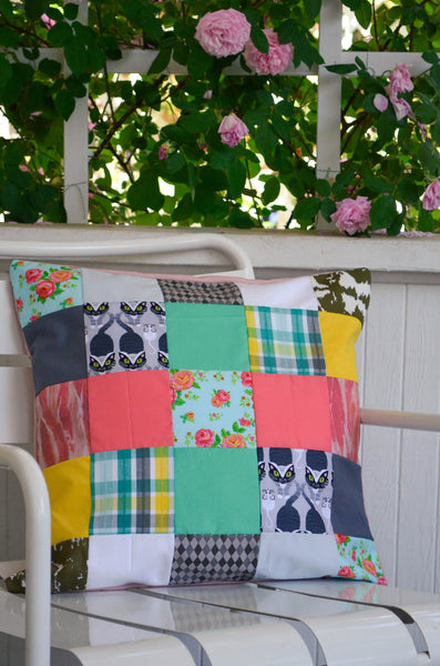 Recycled Patchwork Cushion Cover