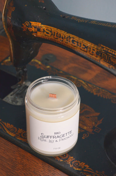 Suffragette Wood Wick Scented Soy Candle 7.2 oz