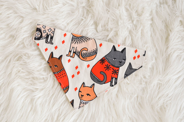 Sweater Weather Cotton Dog Bandana