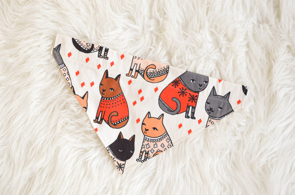 Sweater Weather Cotton Dog Bandana