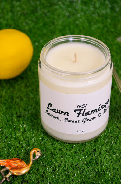 Lawn Flamingo Scented Soy Candle 7.2 oz