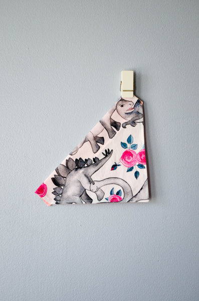 Tea Rex Cotton Dog Bandana