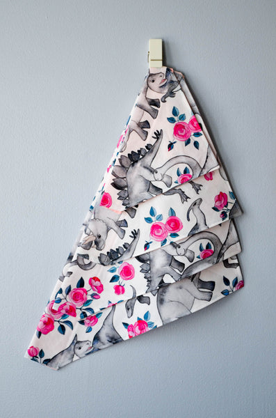 Tea Rex Cotton Dog Bandana