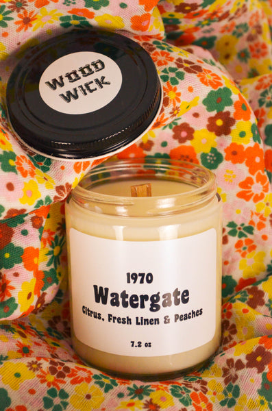 Watergate Wood Wick Scented Soy Candle 7.2 oz