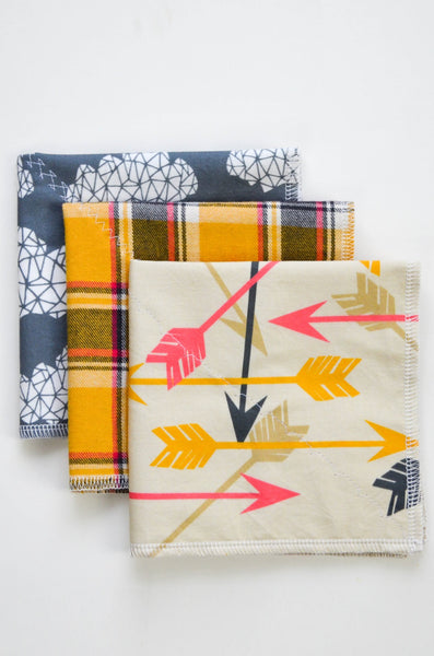 Hard Wearing Hankies - Mixed 3 Pack