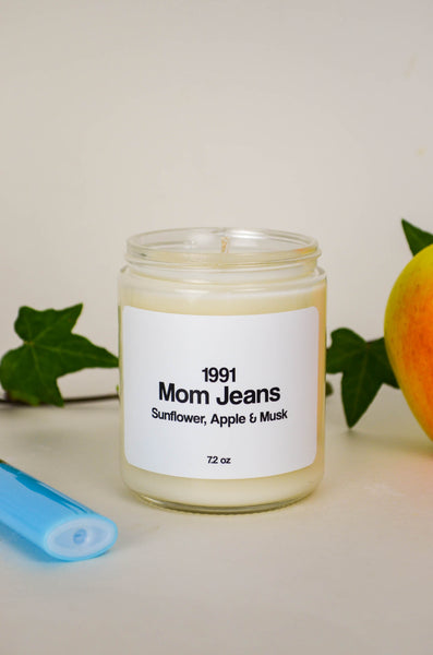 Mom Jeans Scented Soy Candle 7.2 oz