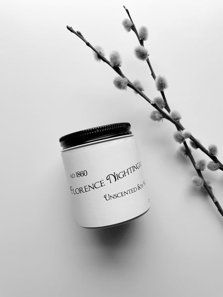 Florence Nightingale Unscented Soy Candle 3.5 oz