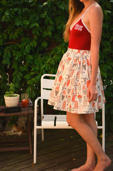 Ice Scream Organic Cotton Skirt