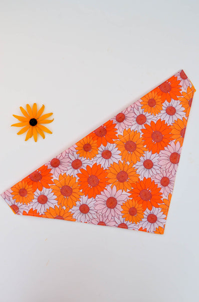 Sunflowers Organic Cotton Dog Bandana