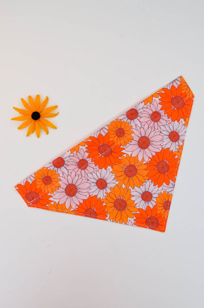 Sunflowers Organic Cotton Dog Bandana