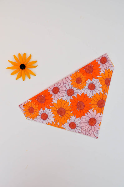 Sunflowers Organic Cotton Dog Bandana