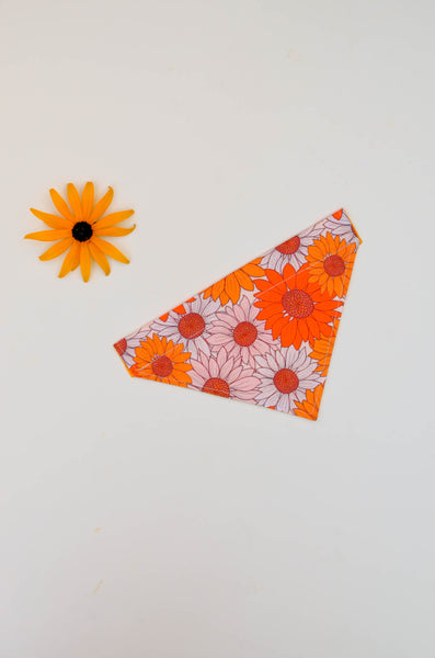 Sunflowers Organic Cotton Dog Bandana