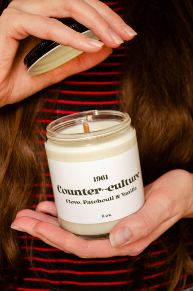 Counter-culture Wood Wick Scented Soy Candle 8oz