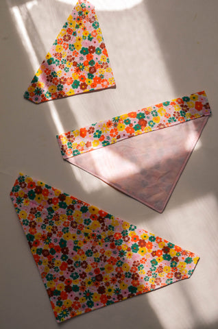 Wildflowers Cotton Dog Bandana