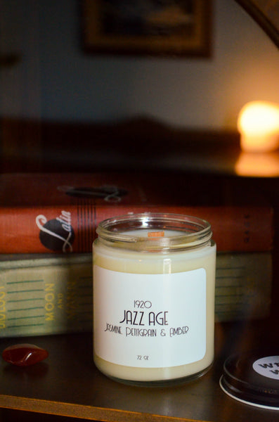 Jazz Age Wood Wick Scented Soy Candle 8oz