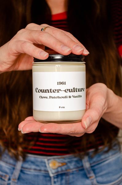 Counter-culture Wood Wick Scented Soy Candle 8oz