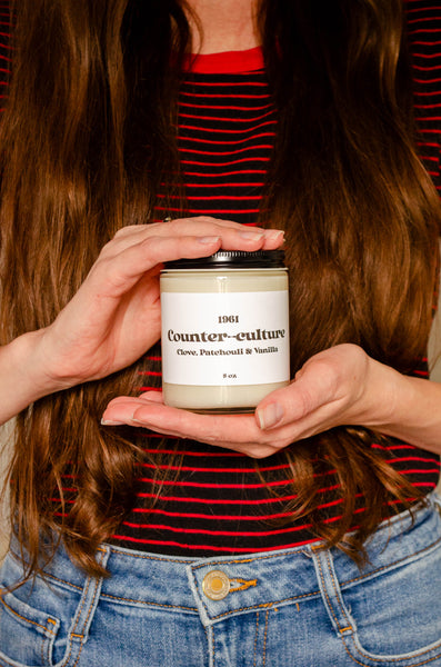 Counter-culture Wood Wick Scented Soy Candle 8oz
