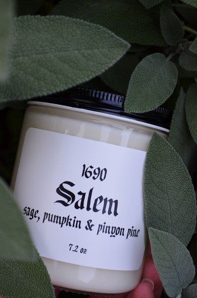 Salem Wood Wick Scented Soy Candle 7.2 oz