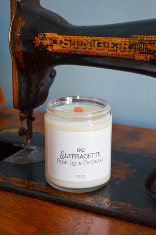 Suffragette Wood Wick Scented Soy Candle 7.2 oz