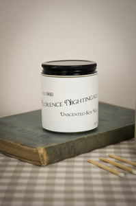 Florence Nightingale Unscented Soy Candle 3.5 oz