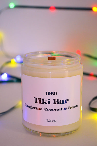 Tiki Bar Wood Wick Scented Soy Candle 7.2 oz