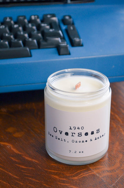 Overseas Wood Wick Scented Soy Candle 7.2 oz
