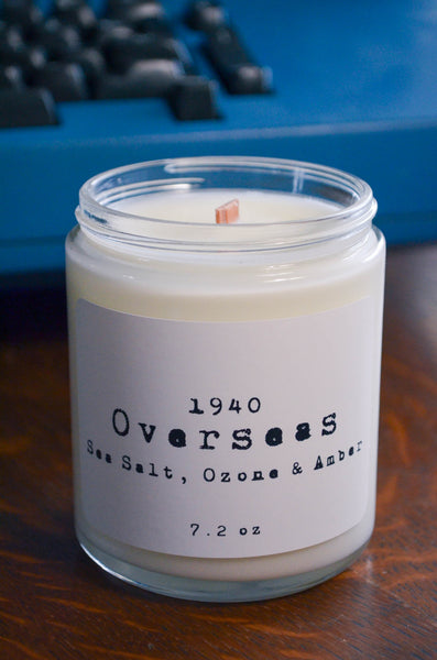 Overseas Wood Wick Scented Soy Candle 7.2 oz
