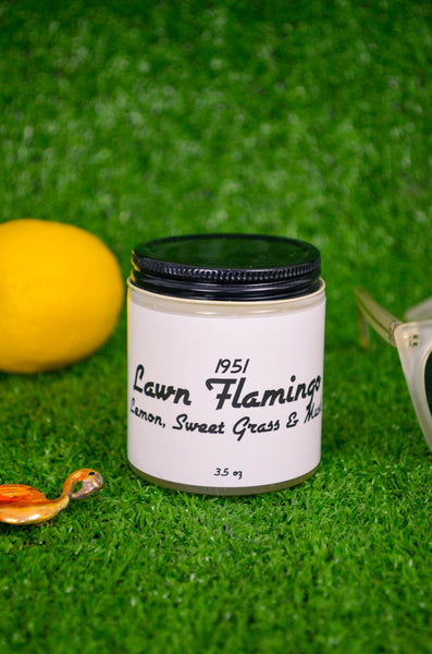 Lawn Flamingo Scented Soy Candle 3.5 oz