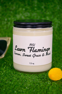 Lawn Flamingo Scented Soy Candle 7.2 oz