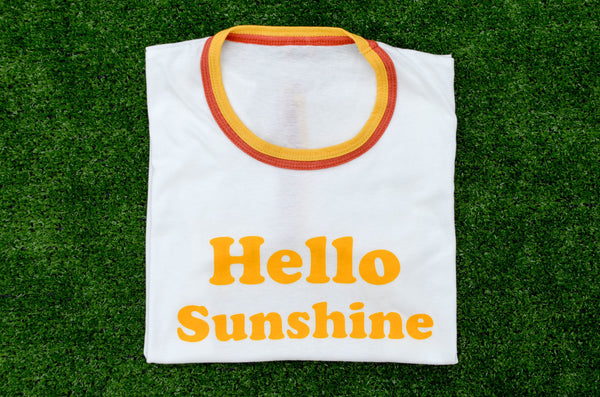 Hello Sunshine Unisex Screen Print Tee